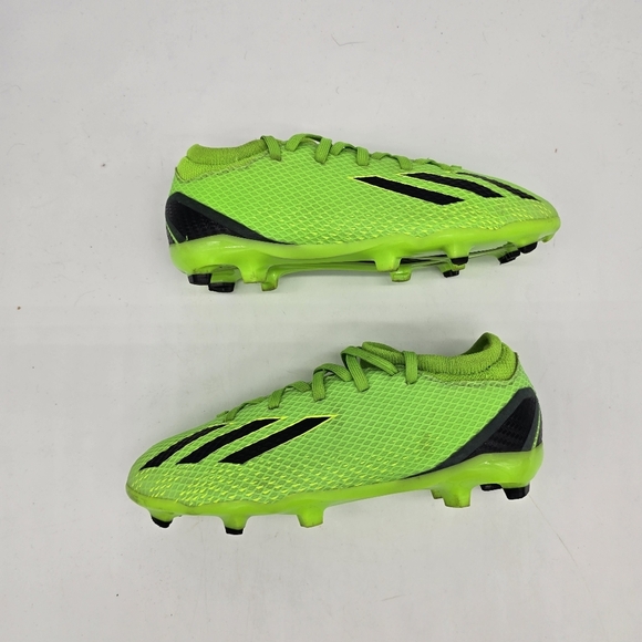 Adidas Shoe 2.5 Youth X Speedportal.3 FG Soccer Cleats GW8500 Solar Green Black - Picture 9 of 9